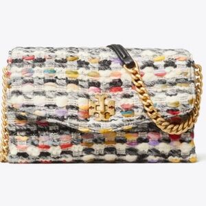 Tory Burch Kira Tweed Chain Wallet-NWT
